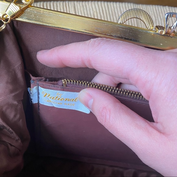 Vintage Faux Alligator Ladylike Brown Box Bag - Picture 5 of 8